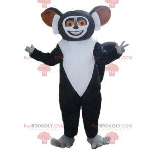 Madagascar cartoon black and white lemur mascot - Redbrokoly.com