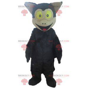 Giant black and beige bat mascot - Redbrokoly.com