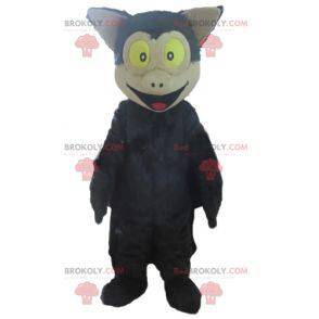 Giant black and beige bat mascot - Redbrokoly.com