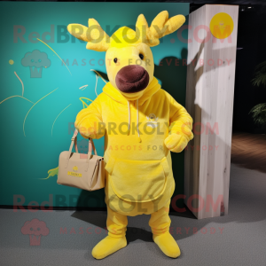 Lemon Yellow Elk maskot...