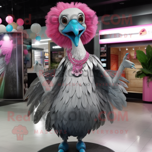 Silver Flamingo maskot...