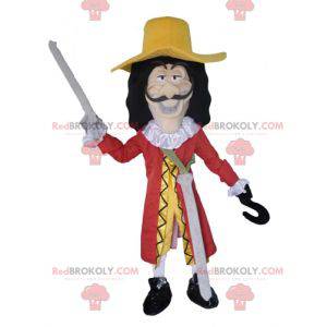 Mascot Captain Hook schurk personage in Peter Pan -