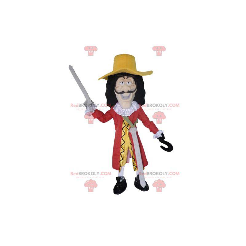 Mascotte de Capitaine Crochet méchant personnage dans Peter Pan