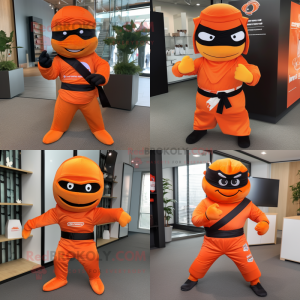 Orange Ninja mascotte...