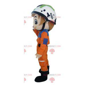 Climber rescuer mascot - Redbrokoly.com