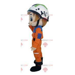 Mascotte de sauveteur-secouriste de grimpeur - Redbrokoly.com
