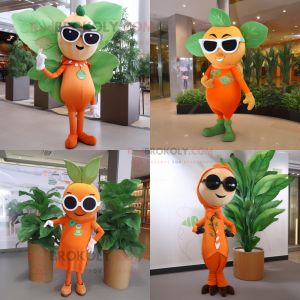 Orange bønnestilk maskot...