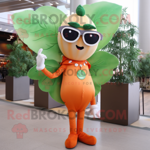 Orange bønnestilk maskot...