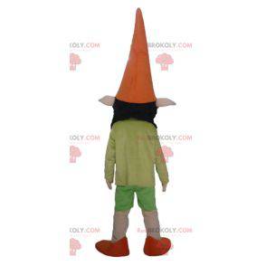 Elf elf mascotte met puntige oren erg lachend - Redbrokoly.com