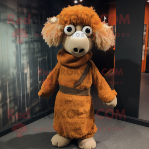 Rust Sheep mascotte kostuum...