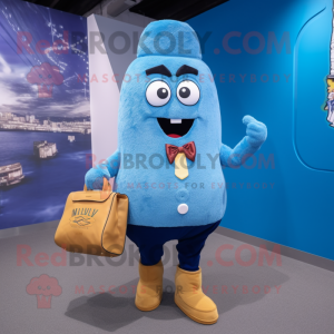 Blauwe frietjes mascotte...