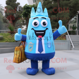 Blauwe frietjes mascotte...