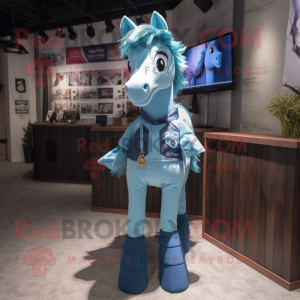 Blue Mare maskot drakt...