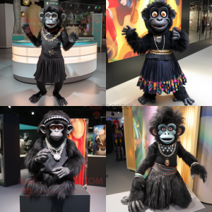 Black Monkey mascotte...