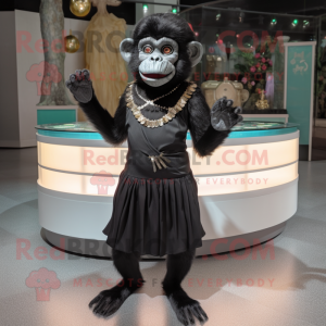 Black Monkey maskot kostym...