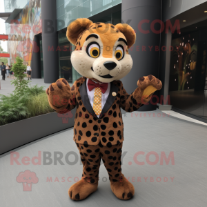Brown Cheetah mascotte...