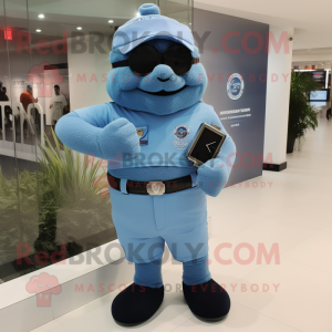 Sky Blue Navy SEAL maskot...
