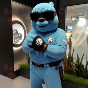 Himmelblå Navy SEAL maskot...
