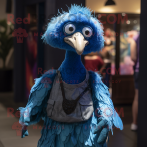 Blue Ostrich mascotte...