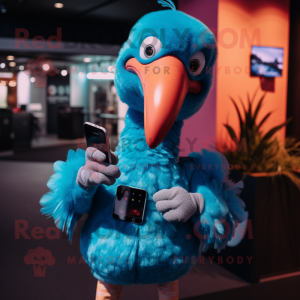 Blue Flamingo mascotte...