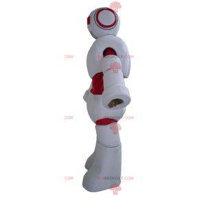 Mascota robot gigante blanco y rojo - Redbrokoly.com