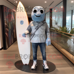 Silver Surfboard maskot...