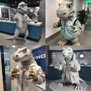 Sølv Iguanodon maskot...