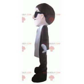 Mustached zakenman mascotte in pak en stropdas - Redbrokoly.com