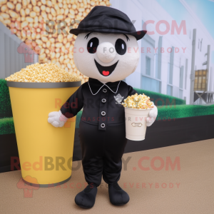 Black Pop corn maskot...
