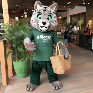 Forest Green Bobcat maskot...