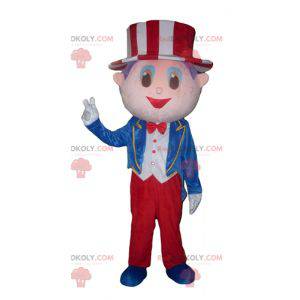 Showman mascot with a costume and a hat - Redbrokoly.com