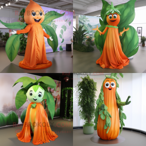 Orange bønnestilk maskot...