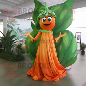 Orange Beanstalk maskot...
