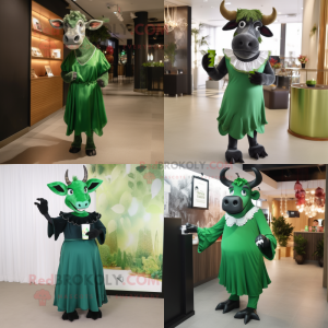 Forest Green Zebu maskot...