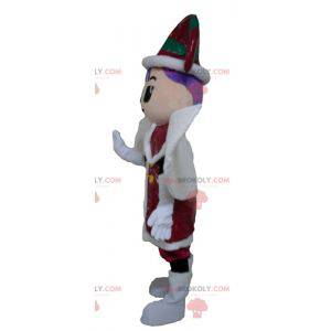 Leprechaun fairy mascot in red green and white outfit -
