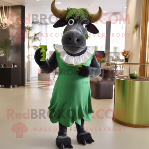 Waldgrüner Zebu Maskottchen...