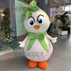 Peach Spinat maskot kostume...