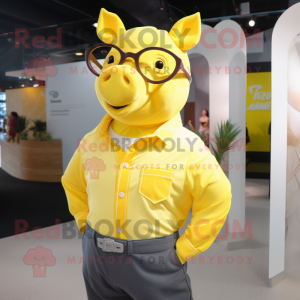 Yellow Sow mascotte kostuum...