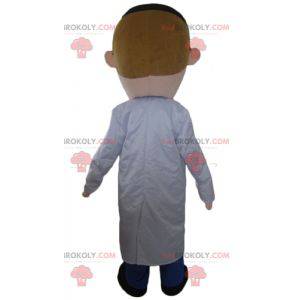 Mascota doctor doctor en bata blanca - Redbrokoly.com