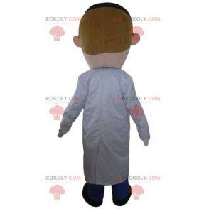 Médico mascote de jaleco branco - Redbrokoly.com