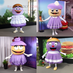 Lavendel Hamburger mascotte...