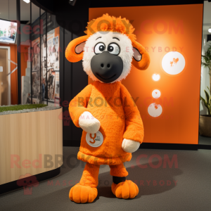 Orange Sheep mascotte...