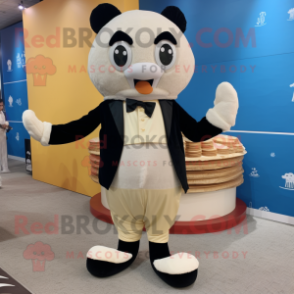 Tan Dim Sum mascot costume character dressed with Tuxedo and Anklets