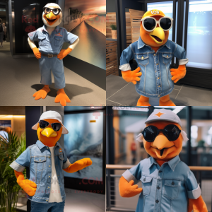 Orange Gull maskot...