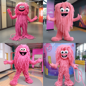 Rosa Spaghetti Maskottchen...