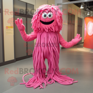 Roze spaghetti mascotte...