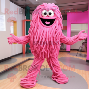 Pink Spaghetti maskot...