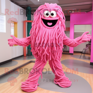 Roze spaghetti mascotte...