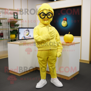 Lemon Yellow Apple mascotte...