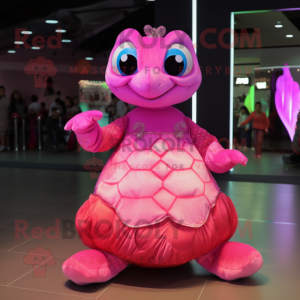 Pink Turtle mascotte...